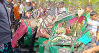 6 dead in head-on bus-auto collision in Sherpur